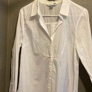 Old navy linen shirt button up size medium